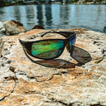 COBBLER Fishing Sunglasses - Matt Black Green