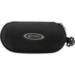 Black cap with Stingray Polarised logo and blue side strip on a white background