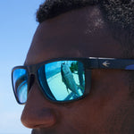 FLATHEAD Fishing Sunglasses - Rubber Demi Green Mirror