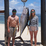 Yellowfin Polarised Square Fishing Sunglasses with Green Mirror Lens