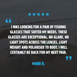 FLATHEAD Fishing Sunglasses - Rubber Demi Green Mirror