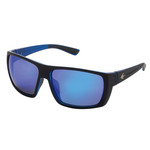 BARB Fishing Sunglasses - Rubber Black Blue Mirror