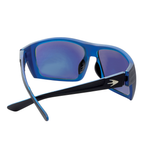 BARB Fishing Sunglasses - Rubber Black Blue Mirror