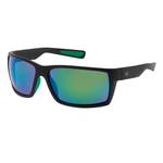 COBIA Fishing Sunglasses - Matt Black Green Mirror