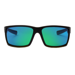 COBIA Fishing Sunglasses - Matt Black Green Mirror