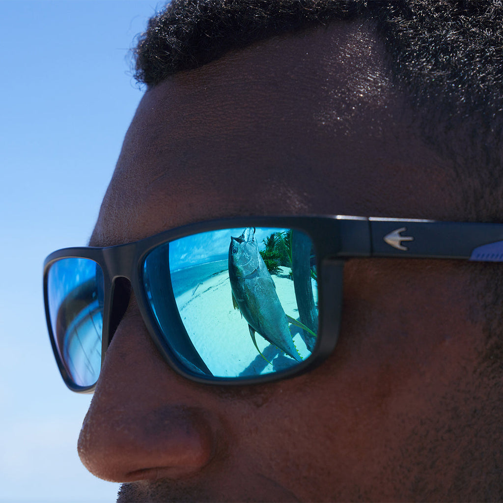 Zeque Polarised Fishing Sunglasses OPA F-1917 TVF Blue Mirror